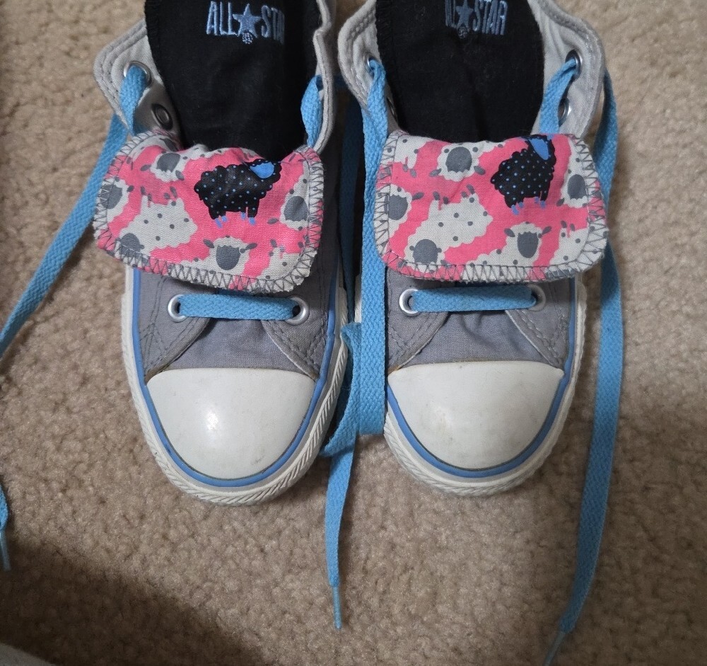 Converse All Star Black Sheep Double Tongue Low-Top Sneakers - Picture 3 of 7